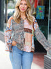 Paisley Patchwork Button Down Top