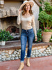 Can You Believe It Basic Long Sleeve Top In Sand