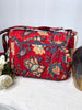 Block Printed Organic Cotton Messenger Bag - Bloomsbury