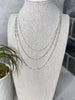 Set of 3 Layered Chain necklace - Silver