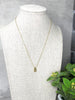 Mini Teardrop Pendant Necklace: Gold