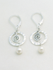 Swirl & Pearl Earrings