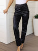 Tanya Control Top Faux Leather Pants in Black