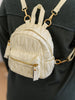 Take It With You Quilted Mini Backpack in Cream